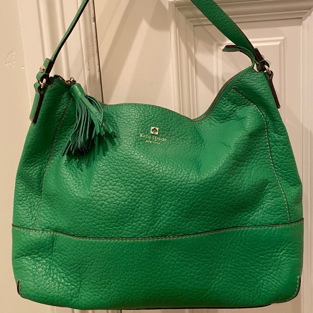 Kate Spade Kelly green shoulder bag